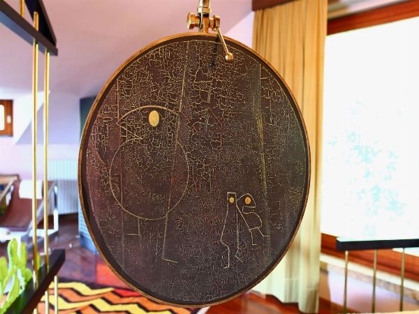 Max Ernst : Letto Gabbia in legno laccato e ottone, Produzione Mirabili  - Asta House sale: Arte e Design da villa 