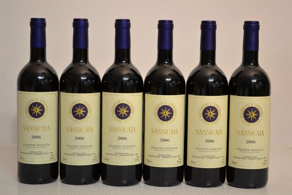 Sassicaia Tenuta San Guido 2006  - Asta Una Prestigiosa Selezione di Vini e Distillati da Collezioni Private - Associazione Nazionale - Case d'Asta italiane