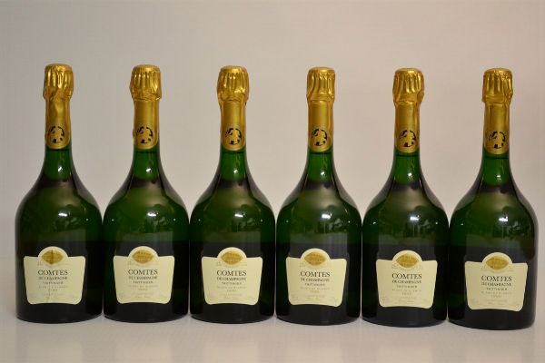 Taittinger Comtes de Champagne Blanc de Blancs 1999  - Asta Una Prestigiosa Selezione di Vini e Distillati da Collezioni Private - Associazione Nazionale - Case d'Asta italiane
