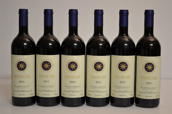 Sassicaia Tenuta San Guido 2013  - Asta Una Prestigiosa Selezione di Vini e Distillati da Collezioni Private - Associazione Nazionale - Case d'Asta italiane