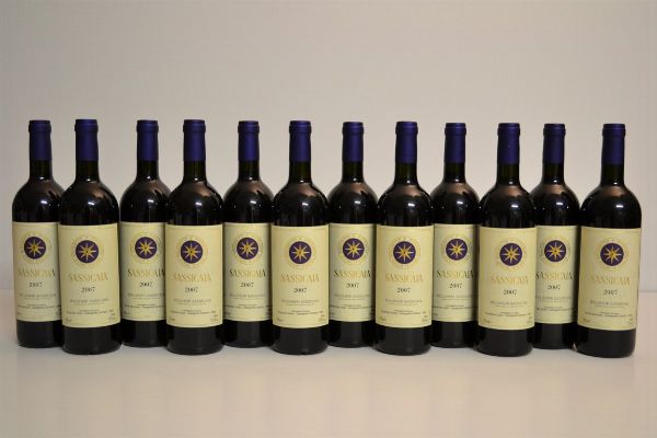 Sassicaia Tenuta San Guido 2007  - Asta Una Prestigiosa Selezione di Vini e Distillati da Collezioni Private - Associazione Nazionale - Case d'Asta italiane
