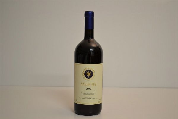 Sassicaia Tenuta San Guido 2006  - Asta Una Prestigiosa Selezione di Vini e Distillati da Collezioni Private - Associazione Nazionale - Case d'Asta italiane