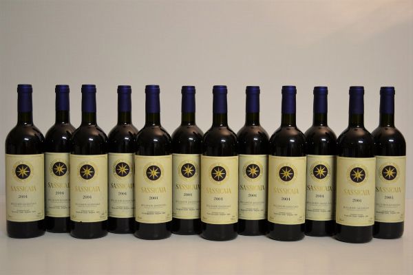 Sassicaia Tenuta San Guido 2004  - Asta Una Prestigiosa Selezione di Vini e Distillati da Collezioni Private - Associazione Nazionale - Case d'Asta italiane