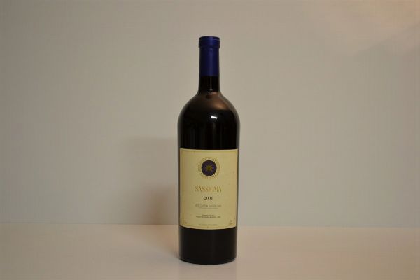 Sassicaia Tenuta San Guido 2001  - Asta Una Prestigiosa Selezione di Vini e Distillati da Collezioni Private - Associazione Nazionale - Case d'Asta italiane