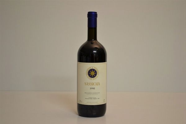 Sassicaia Tenuta San Guido 1998  - Asta Una Prestigiosa Selezione di Vini e Distillati da Collezioni Private - Associazione Nazionale - Case d'Asta italiane