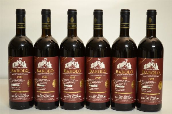 Barolo Falletto Riserva Etichetta Rossa Bruno Giacosa 1989  - Asta Una Prestigiosa Selezione di Vini e Distillati da Collezioni Private - Associazione Nazionale - Case d'Asta italiane