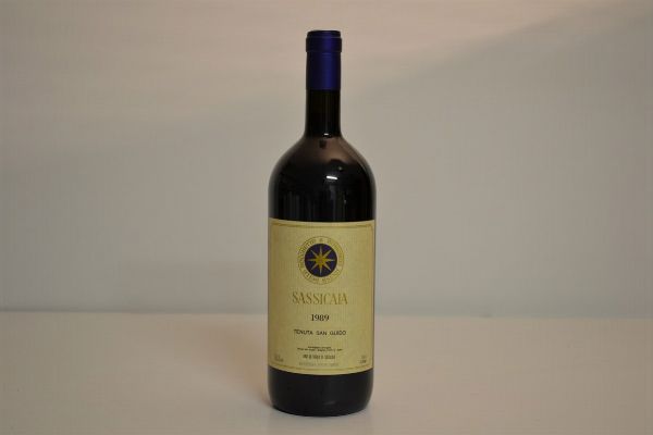 Sassicaia Tenuta San Guido 1989  - Asta Una Prestigiosa Selezione di Vini e Distillati da Collezioni Private - Associazione Nazionale - Case d'Asta italiane