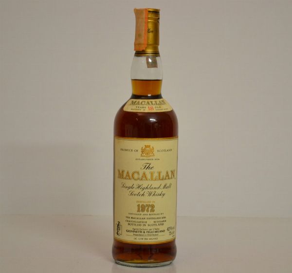 Macallan 1972  - Asta Una Prestigiosa Selezione di Vini e Distillati da Collezioni Private - Associazione Nazionale - Case d'Asta italiane