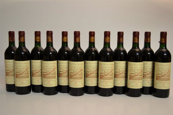 Chteau Clinet 1986  - Asta Una Prestigiosa Selezione di Vini e Distillati da Collezioni Private - Associazione Nazionale - Case d'Asta italiane