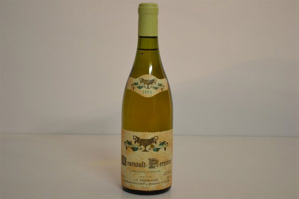 Meursault-Perrières Domaine J.-F. Coche Dury 1992  - Asta Una Prestigiosa Selezione di Vini e Distillati da Collezioni Private - Associazione Nazionale - Case d'Asta italiane