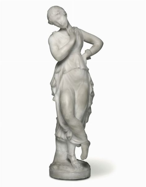 Scultura in marmo bianco, da modello di Antonio Canova, XX secolo  - Asta Antiquariato - Associazione Nazionale - Case d'Asta italiane