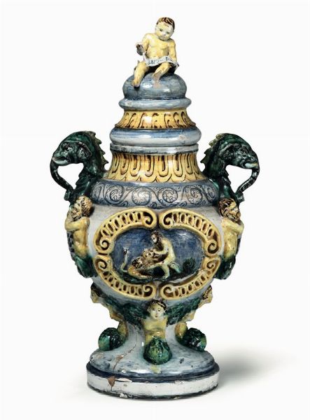 Grande vaso Napoli, inizio del XIX secolo  - Asta Antiquariato - Associazione Nazionale - Case d'Asta italiane
