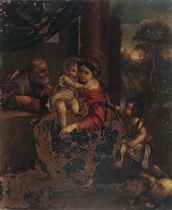 CARRACCI ANNIBALE - Sacra Famiglia con San Giovannino