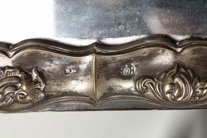 Psiche portalavoro in legno tornito ed ebanizzato, finiture in argento, Vienna 1839  - Asta Argenti da Collezione - Associazione Nazionale - Case d'Asta italiane