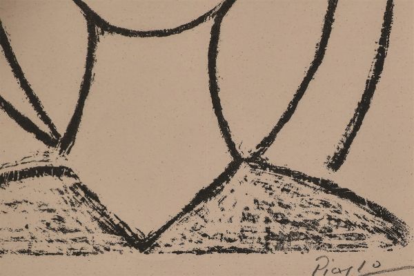 Pablo Picasso : Jeune fille aux Grands Cheveux  - Asta ASTA DI FOTOGRAFIA e OPERE D'ARTE SU CARTA - Associazione Nazionale - Case d'Asta italiane
