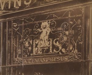 EUGENE ATGET - A' l'enfant Jesus. Rue des Bourdonnais 33