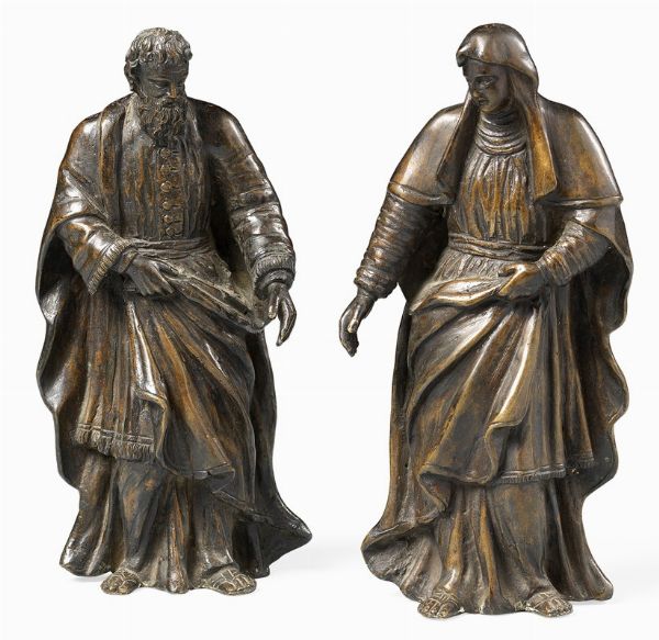 Lotto di due sculture in bronzo  - Asta IMPORTANTI DIPINTI ANTICHI - Associazione Nazionale - Case d'Asta italiane