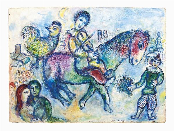 CHAGALL MARC : Marc Chagall  - Asta Tesori Ritrovati Impressionisti e Capolavori Moderni da una raccolta privata - Associazione Nazionale - Case d'Asta italiane