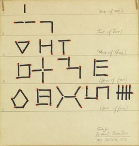 BOCHNER MEL (n. 1940) - Study for to count: transitive.