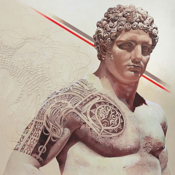 Laura Migotto : Hercules tattoo  - Asta Arte Moderna e Contemporanea - Associazione Nazionale - Case d'Asta italiane