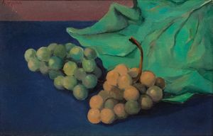 Domenico Purificato - Natura morta con uva