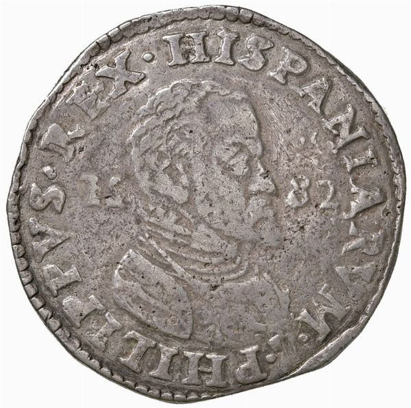 Filippo II di Spagna (1556-1598)  - Asta Gioielli, Orologi, Argenti, Monete - Associazione Nazionale - Case d'Asta italiane