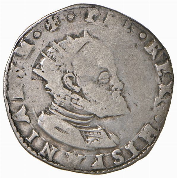 Filippo di Spagna (1556-1598)  - Asta Gioielli, Orologi, Argenti, Monete - Associazione Nazionale - Case d'Asta italiane
