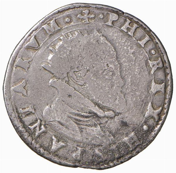 Filippo II di Spagna (1556-1598)  - Asta Gioielli, Orologi, Argenti, Monete - Associazione Nazionale - Case d'Asta italiane