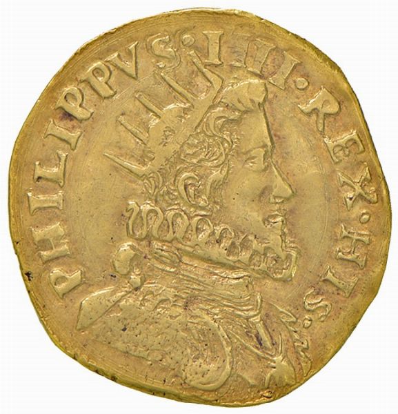 Filippo IV di Spagna (1621-1665)  - Asta Gioielli, Orologi, Argenti, Monete - Associazione Nazionale - Case d'Asta italiane