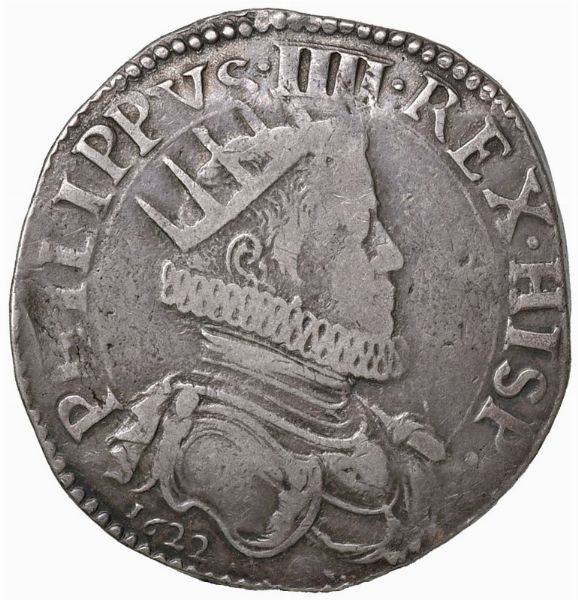 Filippo IV di Spagna (1621-1665)  - Asta Gioielli, Orologi, Argenti, Monete - Associazione Nazionale - Case d'Asta italiane