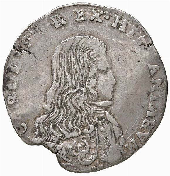 Carlo II di Spagna (1676-1700)  - Asta Gioielli, Orologi, Argenti, Monete - Associazione Nazionale - Case d'Asta italiane