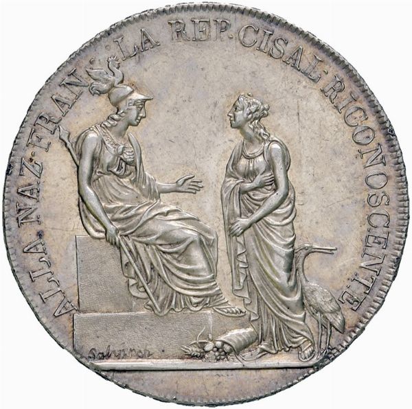 Repubblica Cisalpina (2°periodo, 1800-1802)  - Asta Gioielli, Orologi, Argenti, Monete - Associazione Nazionale - Case d'Asta italiane