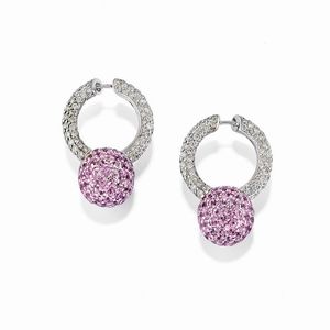DE GRISOGONO - Orecchini con zaffiri rosa e diamanti