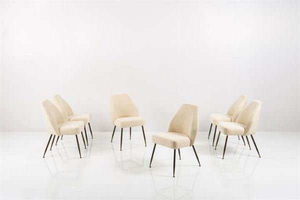 PAGANI CARLO : Sei sedie mod. Campanula  - Asta Asta 155 - Design - Associazione Nazionale - Case d'Asta italiane