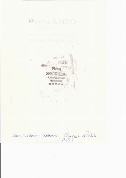Lido Serge : Jean Cocteau Dessine, Roland Petit e Janine Charrat, Paris, 1943  - Asta Fotografia - Associazione Nazionale - Case d'Asta italiane