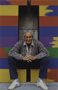 Lo Duca Nino - Ottavio Missoni nel suo studio a Sumirago, 1980
