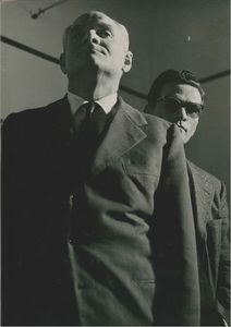 Durazzi Aldo : Moravia e Pasolini, 1962  - Asta Fotografia - Associazione Nazionale - Case d'Asta italiane