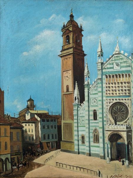 SCILTIAN GREGORIO : Duomo di Monza, 1939  - Asta Arte Moderna, Contemporanea e Fumetti - Associazione Nazionale - Case d'Asta italiane