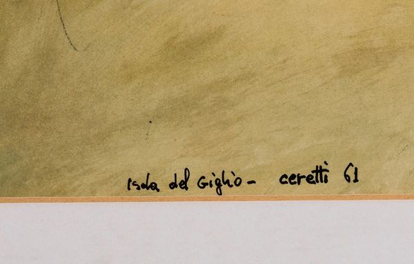 Ceretti Mino : Isola del Giglio, 1961  - Asta Arte Moderna, Contemporanea e Fumetti - Associazione Nazionale - Case d'Asta italiane