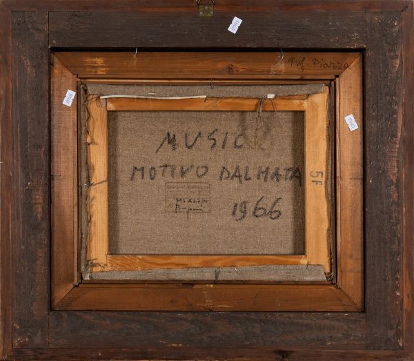Zoran Music Anton : Motivo dalmata, 1966  - Asta Arte Moderna, Contemporanea e Fumetti - Associazione Nazionale - Case d'Asta italiane