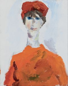Treccani Ernesto - La ragazza in rosso, 1967