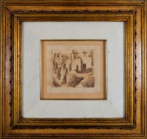 Paresce Renato : La casa sullisola, 1932  - Asta Arte Moderna, Contemporanea e Fumetti - Associazione Nazionale - Case d'Asta italiane