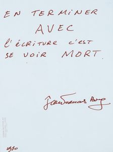 Bory Jean-Franois - Senza titolo, 1970