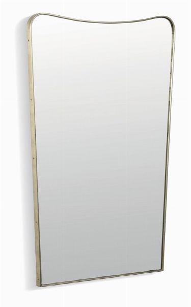Specchio con struttura in legno e profilo in ottone.  - Asta Design - Associazione Nazionale - Case d'Asta italiane