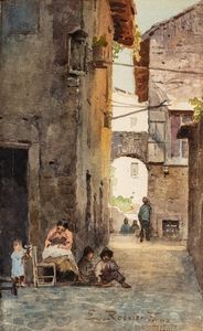 Ettore Roesler Franz - Vicolo di Tivoli