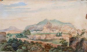 Benjamin Schlick - Coppia di vedute di Palermo e Monreale