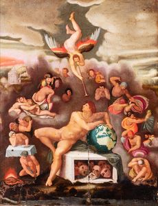 Bottega di Alessandro Allori (Firenze 1535 - 1607) - Il sogno della vita umana