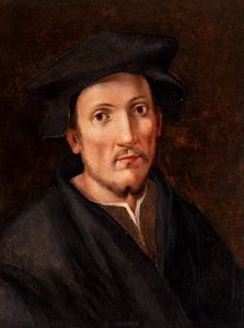 Pier Francesco Foschi - Ritratto di gentiluomo a mezzo busto con berretto