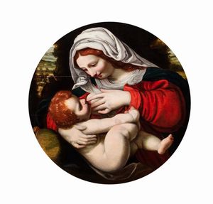 Seguace di Andrea Solario - Madonna con Bambino