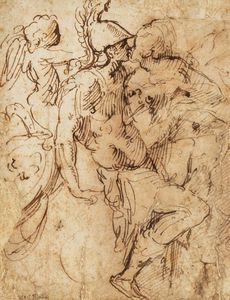 Attribuito a Jacopo Zanguidi, detto il Bertoja (Parma 1544 - 1574) - Venere, Marte e Amore
